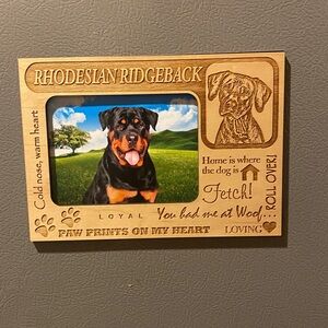 Magnetic picture frame. Rhodesian Ridgeback. New in package.